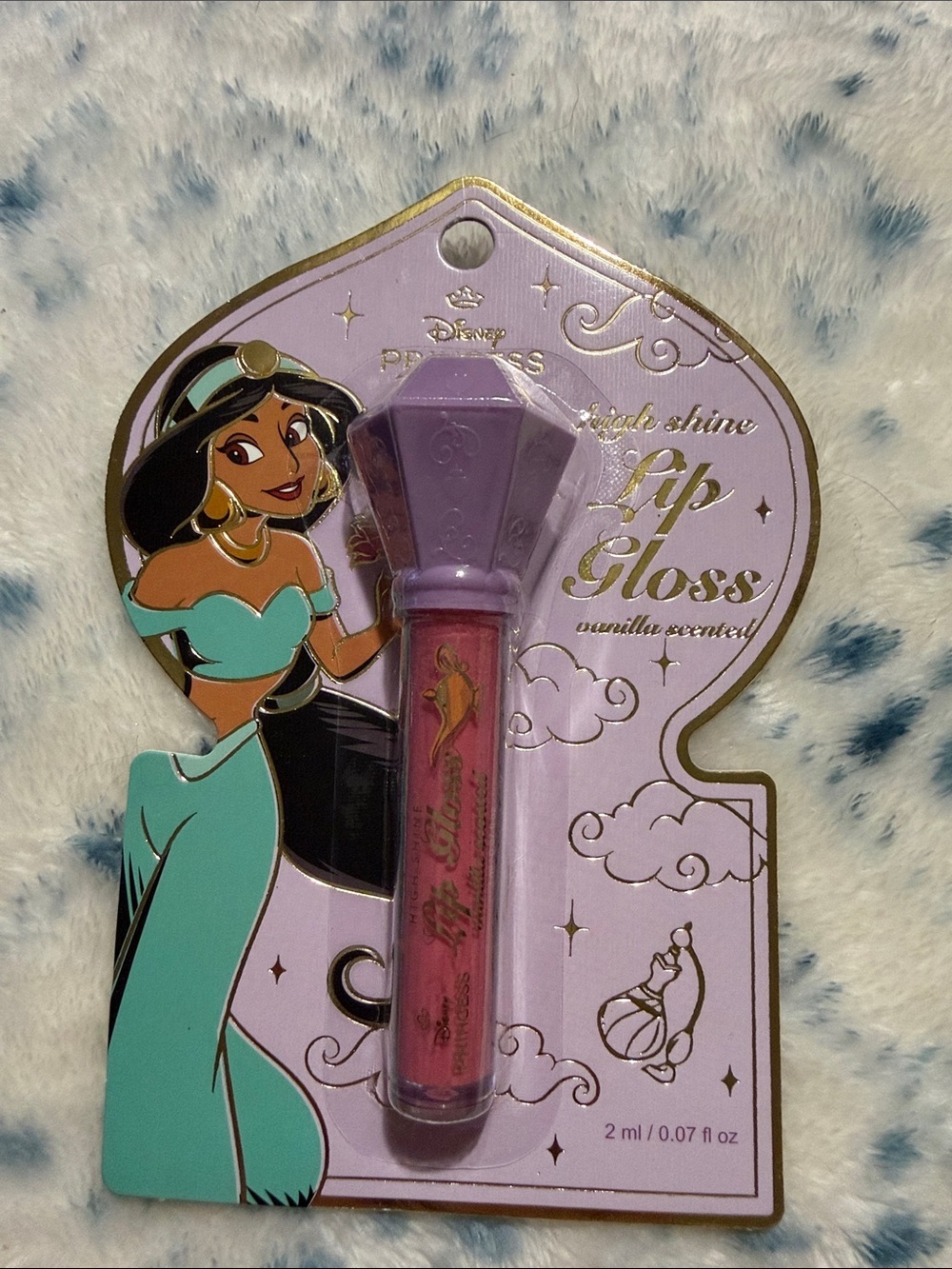 3/$15 🌸 Disney Princess Jasmine Lavender & Pink Lip Gloss - Vanilla Scent